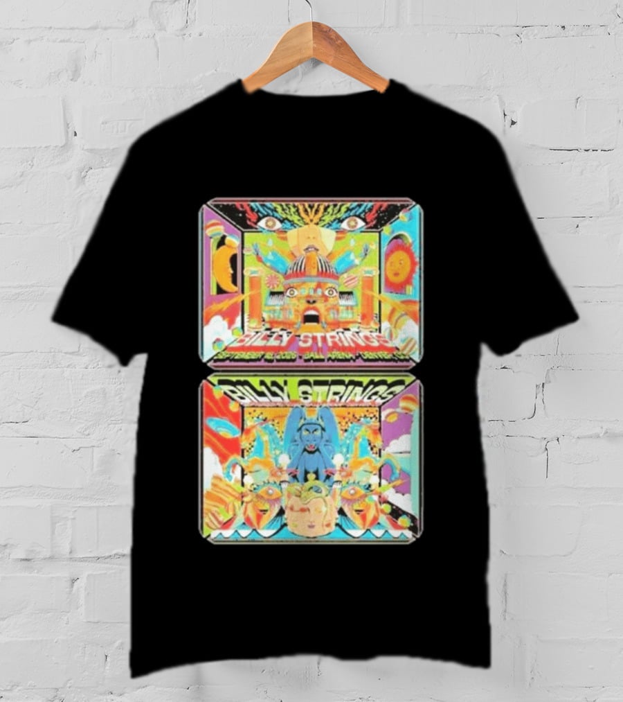 Billy Strings Denver Co 2026 Ball Arena September 18 19 Sun Moon Celestial Faces Cosmic T-Shirt