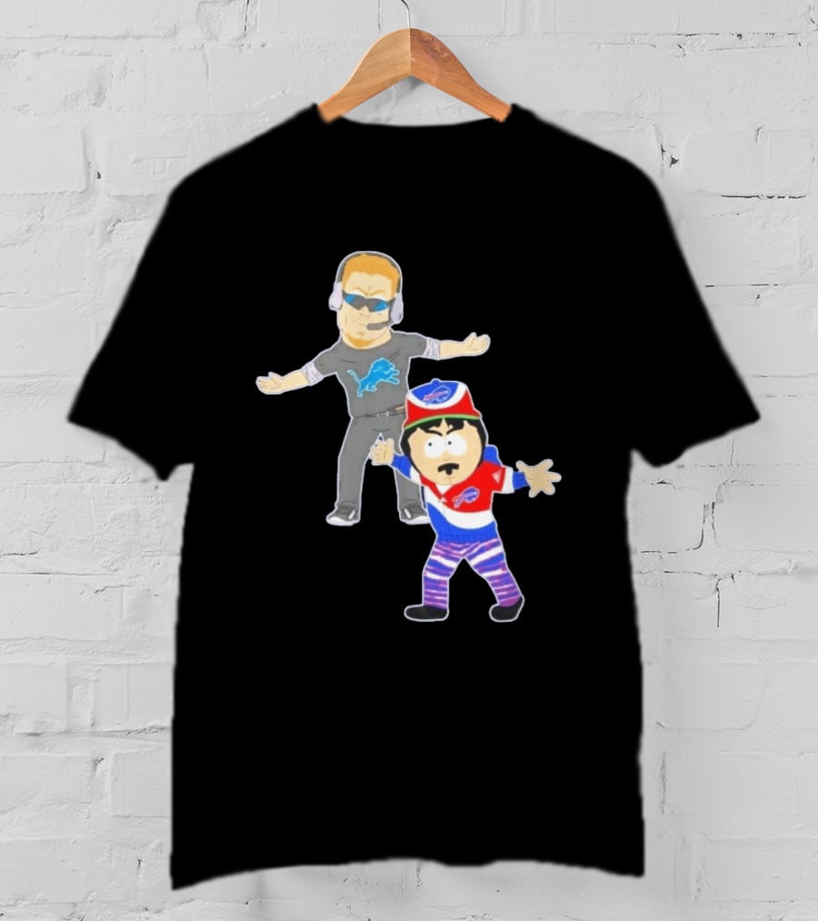 Buffalo Bills Detroit Lions South Park Crossover Motown Bro Down T-Shirt