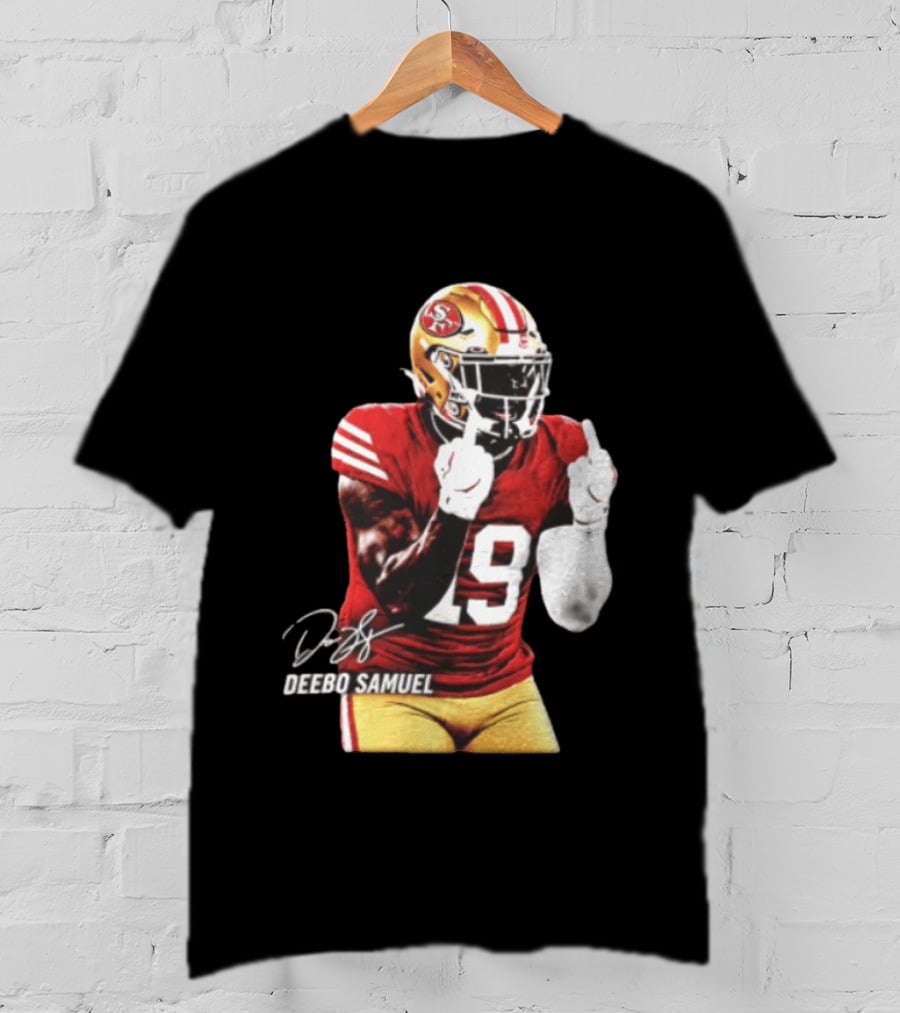Deebo Samuel Number 19 San Francisco 49ers Signature Gesture T-Shirt