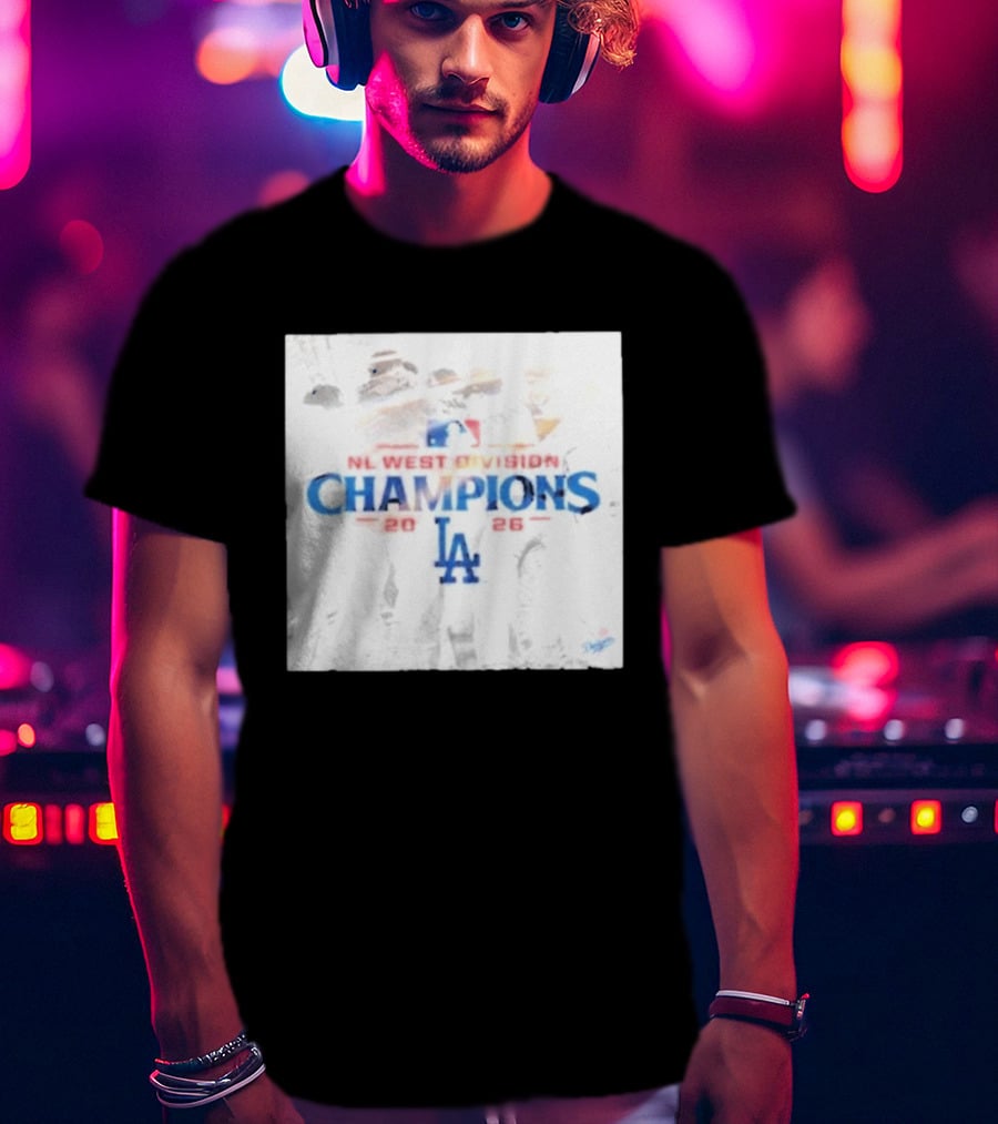 NL West Division Champions 2026 LA Dodgers MLB T-Shirt