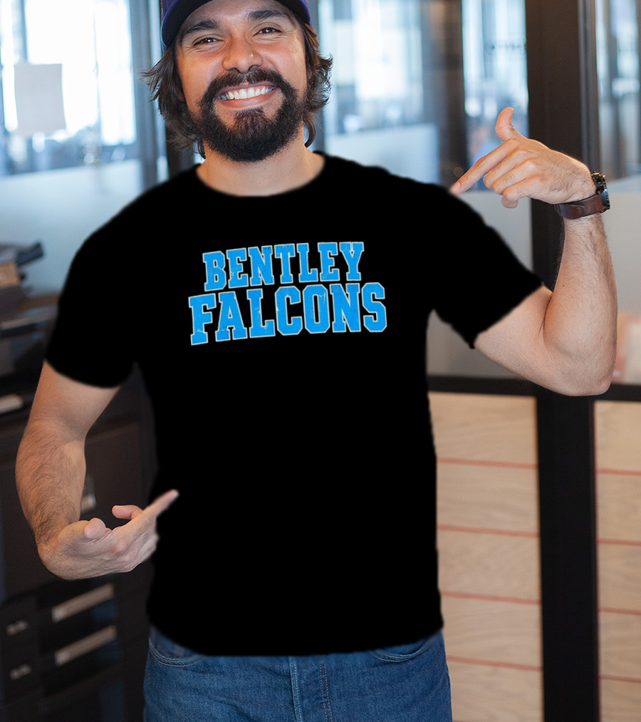 Bentley Falcons Distressed NCAA College Sports T-Shirt
