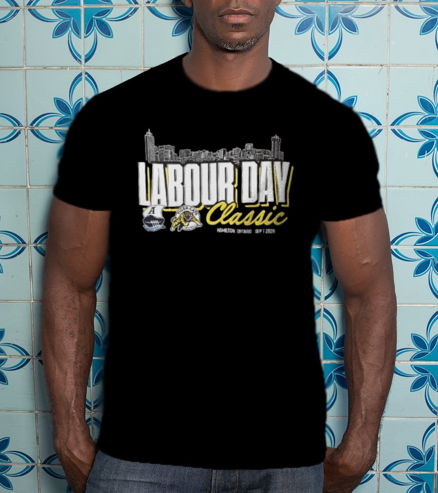 Toronto Argonauts Hamilton Tiger Cats Labour Day Classic 2026 Skyline Event T-Shirt