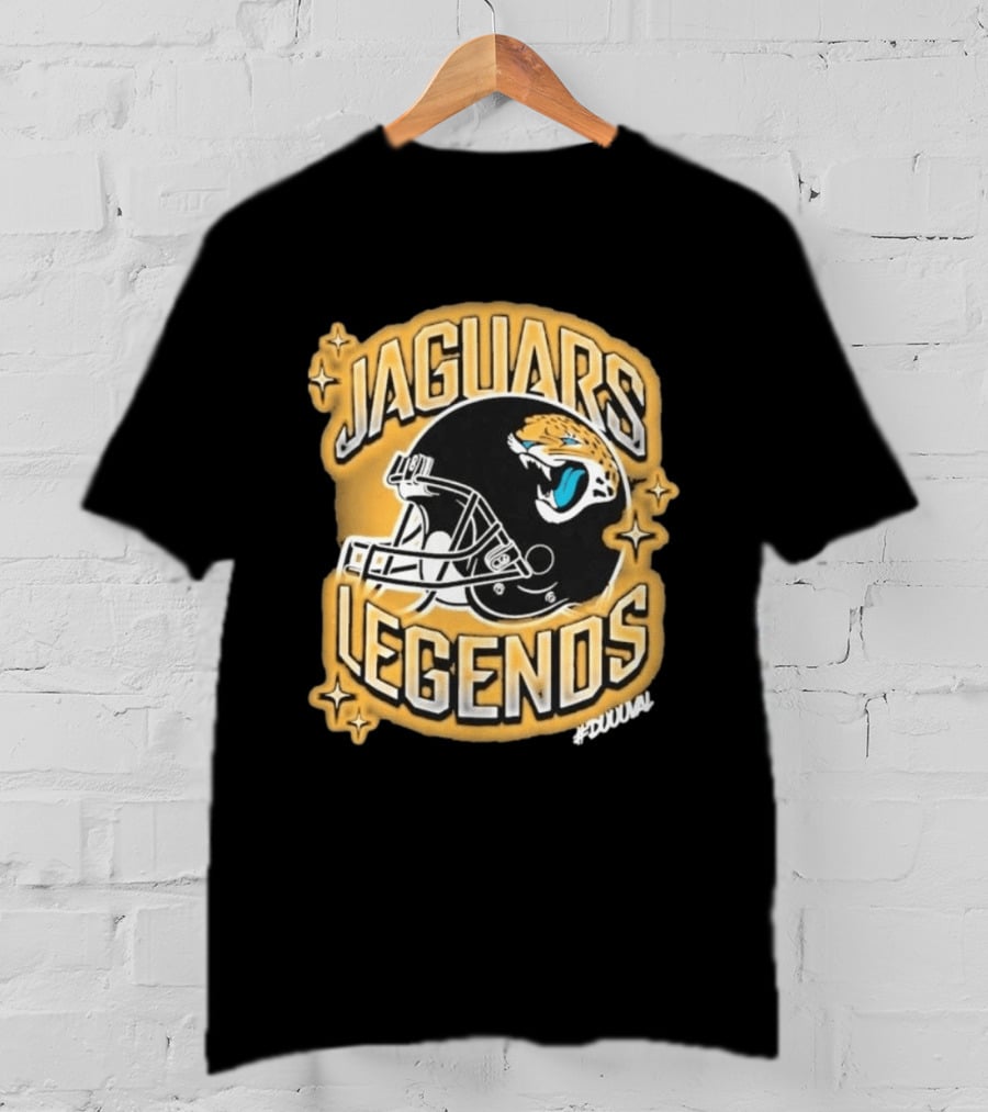 Jacksonville Jaguars Legends DUUUVAL Football Helmet T-Shirt