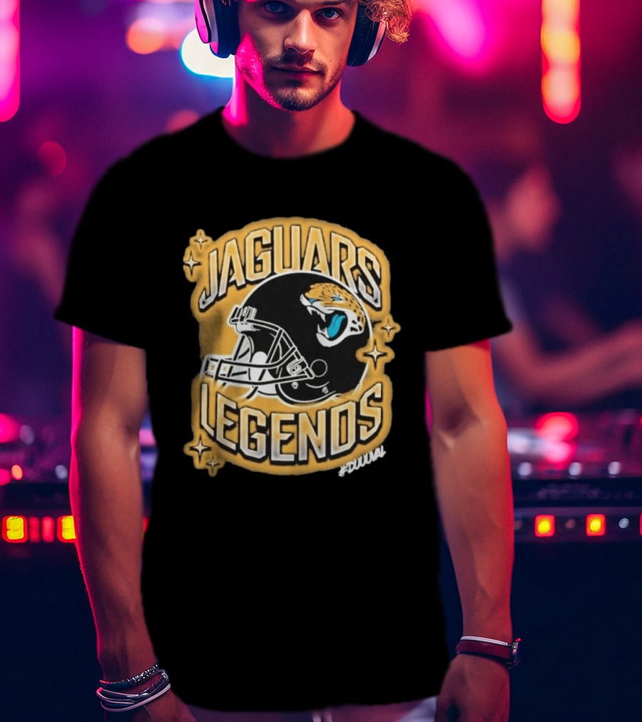 Jacksonville Jaguars Legends DUUUVAL Football Helmet T-Shirt