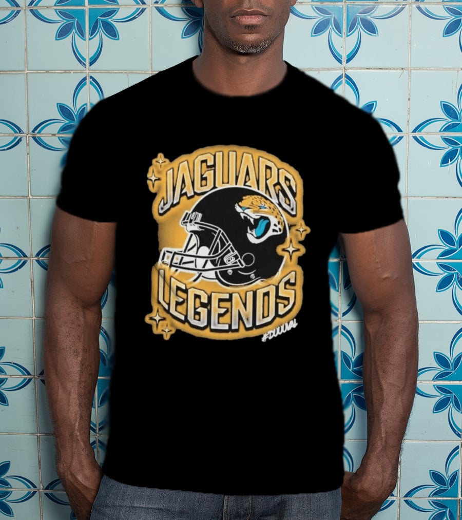 Jacksonville Jaguars Legends DUUUVAL Football Helmet T-Shirt