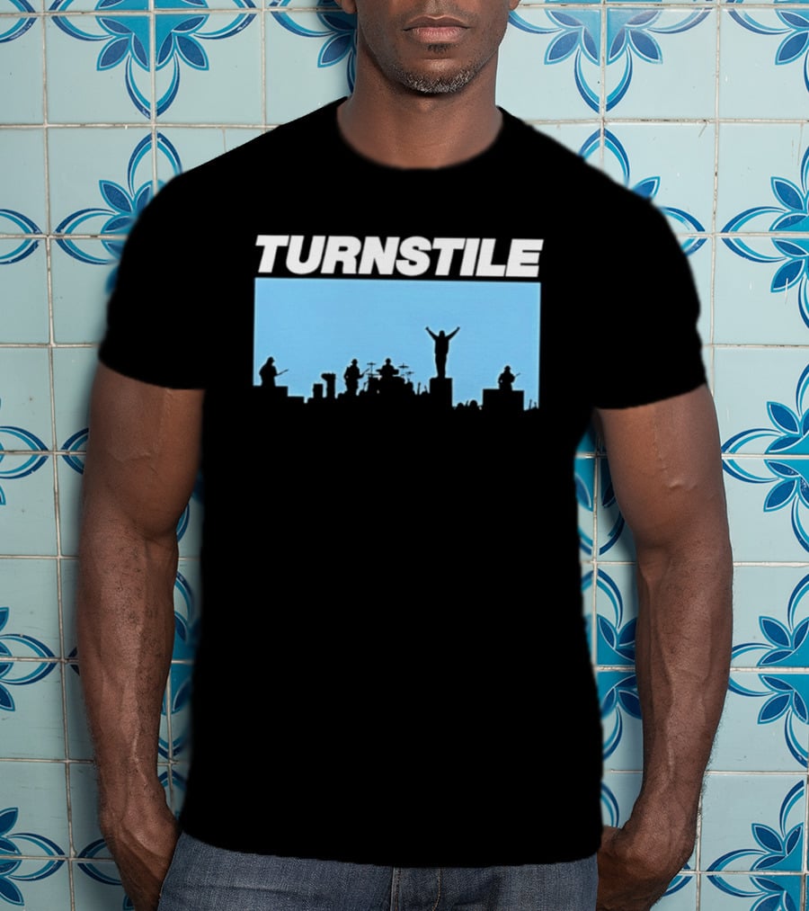 Turnstile Band Skyline Performance Hardcore T-Shirt