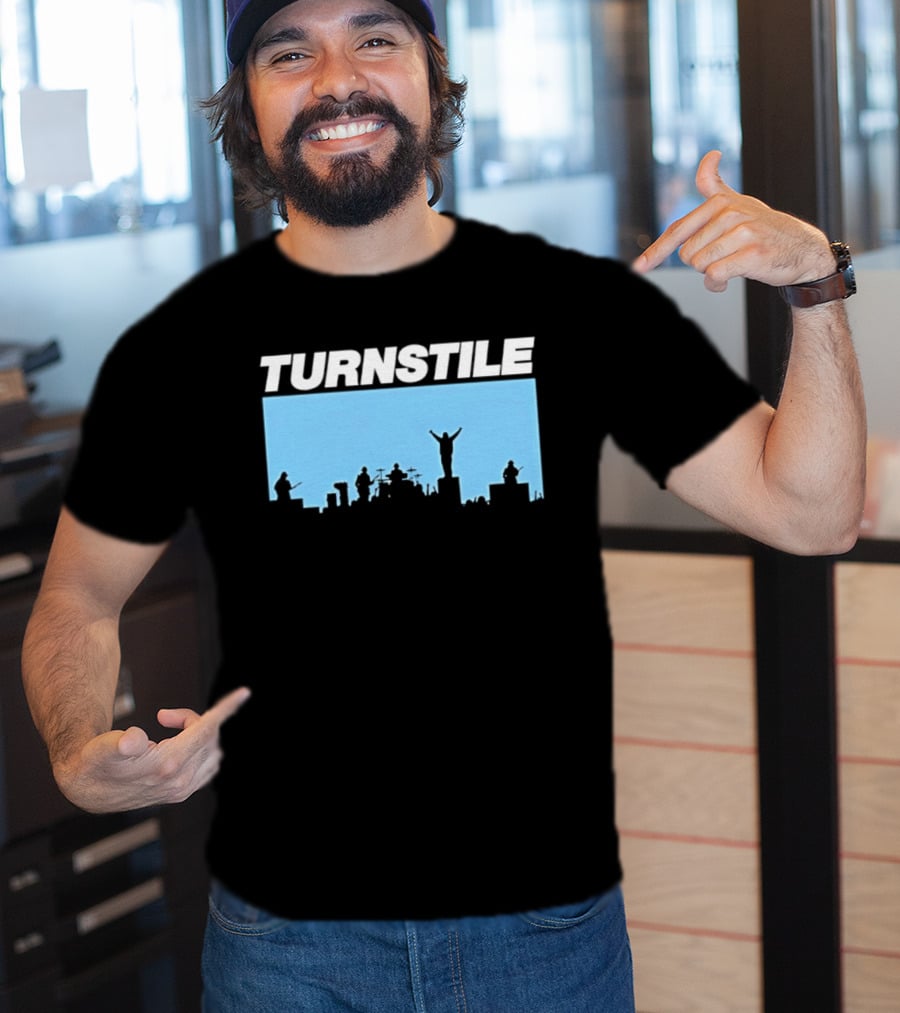 Turnstile Band Skyline Performance Hardcore T-Shirt