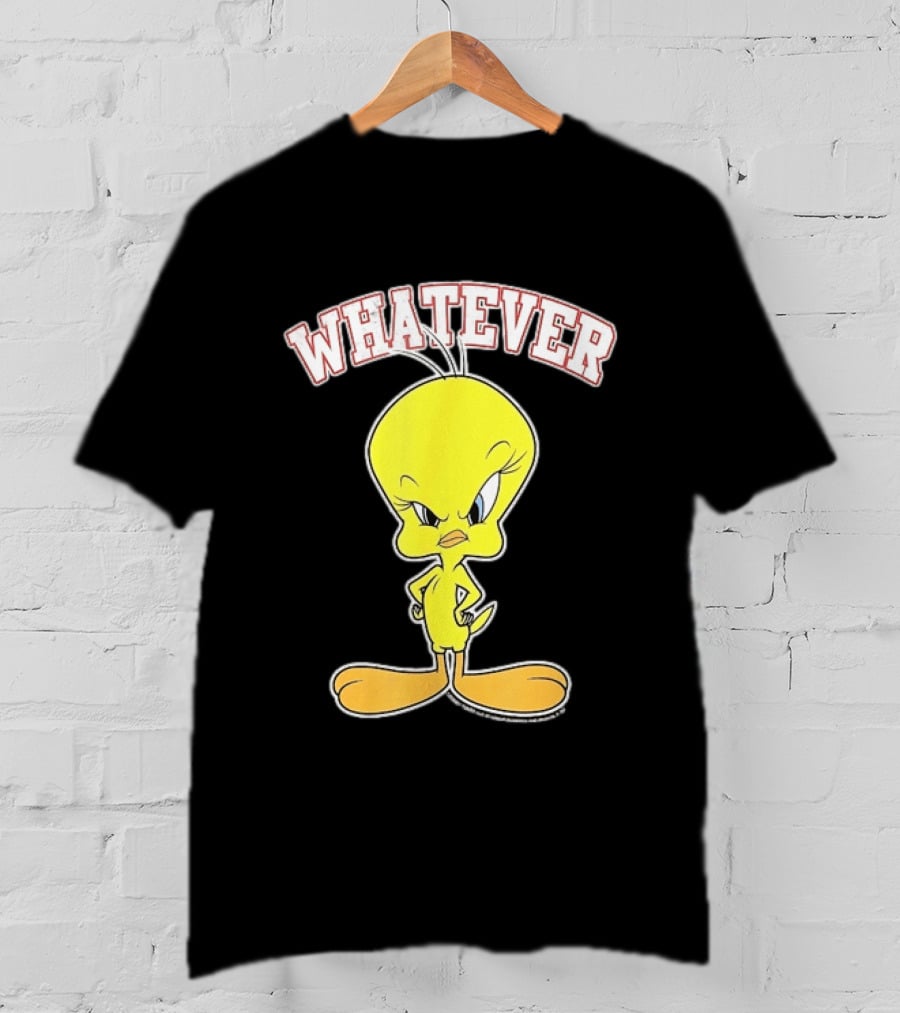 Tweety Bird Whatever Attitude Looney Tunes Cartoon T-Shirt