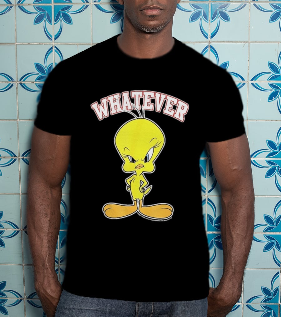 Tweety Bird Whatever Attitude Looney Tunes Cartoon T-Shirt
