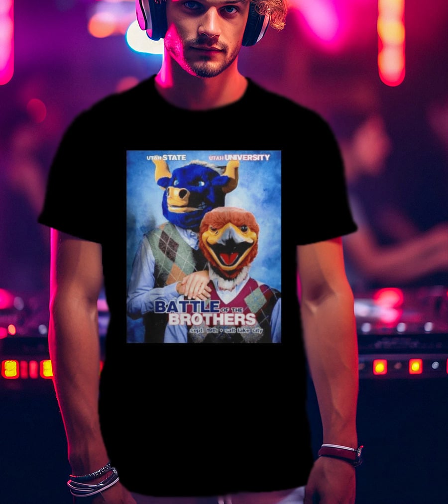 Utah State Utah University Battle Of The Brothers Sept 19th Salt Lake City T-Shirt