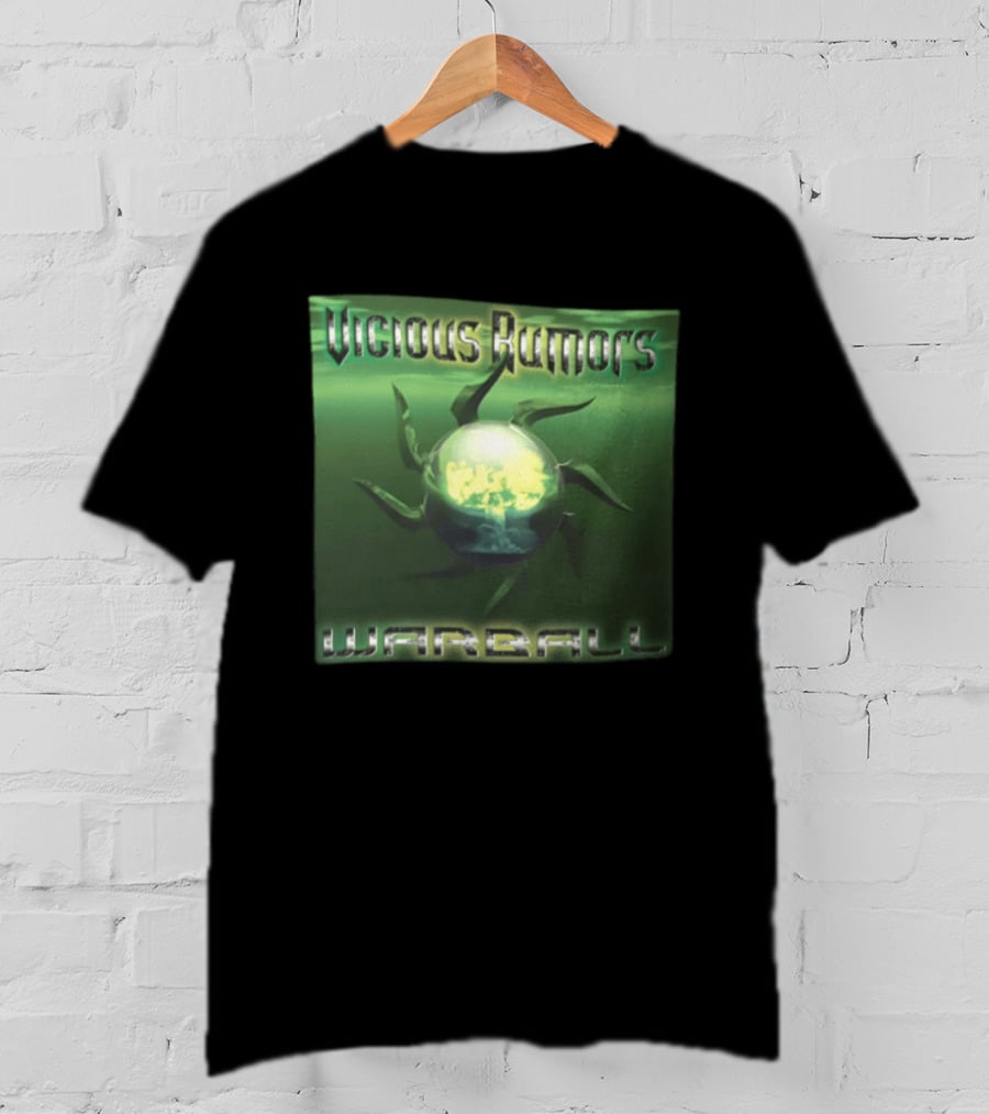 Vicious Rumors Warball Album Cover Heavy Metal Band Music T-Shirt