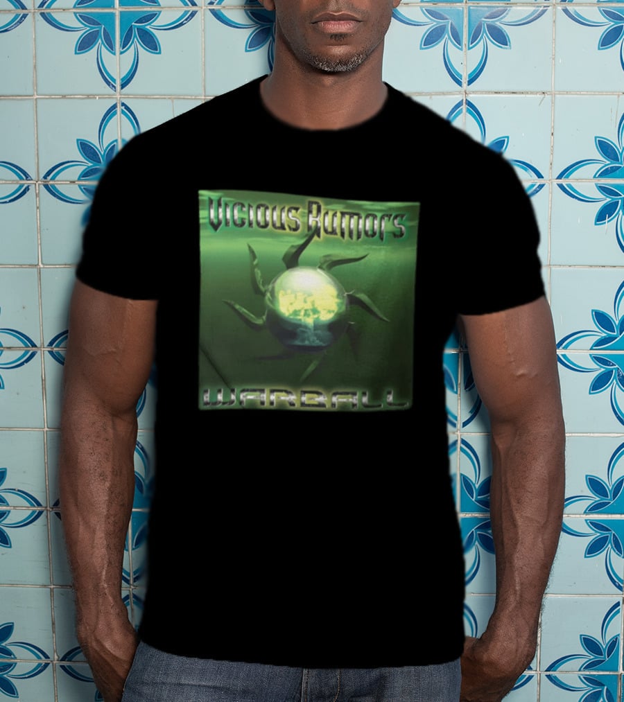 Vicious Rumors Warball Album Cover Heavy Metal Band Music T-Shirt