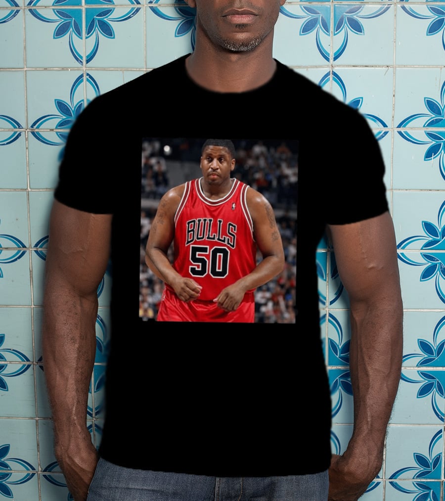 Bulls 50 Michael Sweetney Red Basketball Jersey T-Shirt