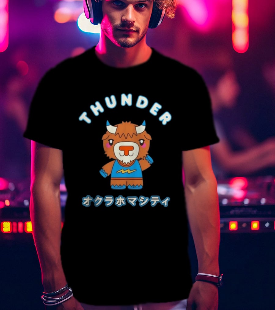 THUNDER Oklahoma City Kawaii T-Shirt