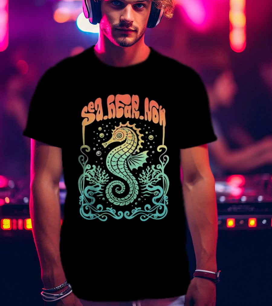Sea Hear Now Seahorse 2026 Lineup Psychedelic Festival T-Shirt