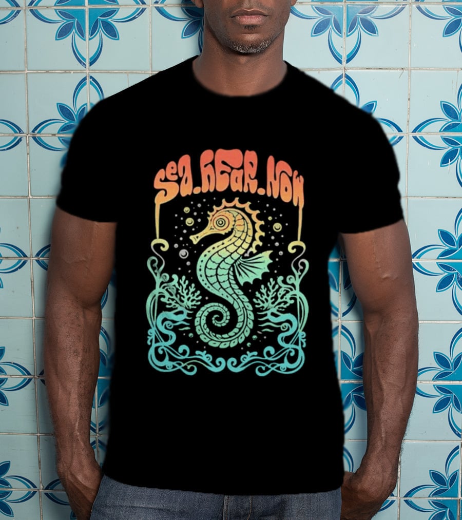Sea Hear Now Seahorse 2026 Lineup Psychedelic Festival T-Shirt