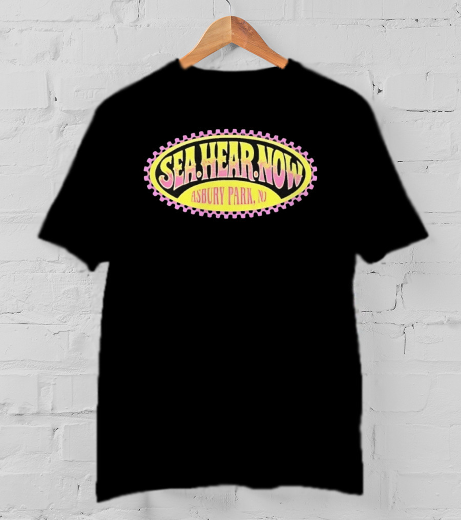 Sea Hear Now Asbury Park NJ Music Festival Retro Surfing Vibes T-Shirt