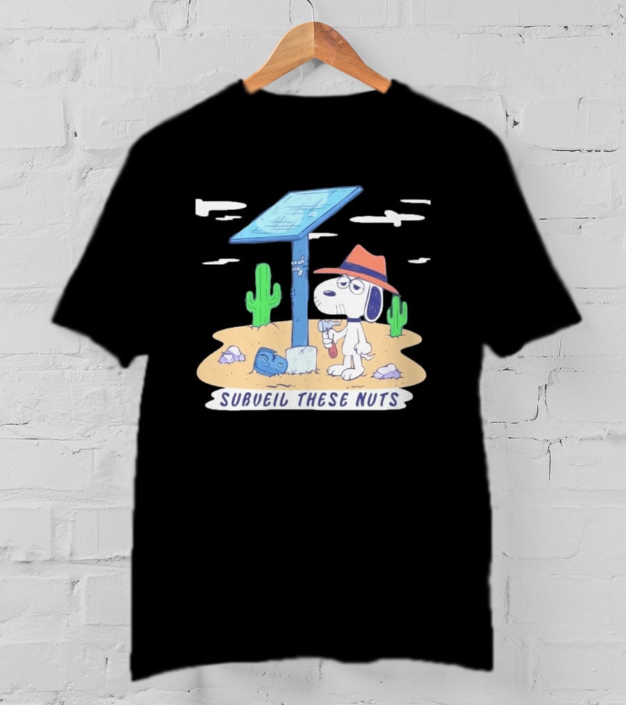 Spike Peanuts Subueil These Nuts Snoopy Desert Solar Panel T-Shirt