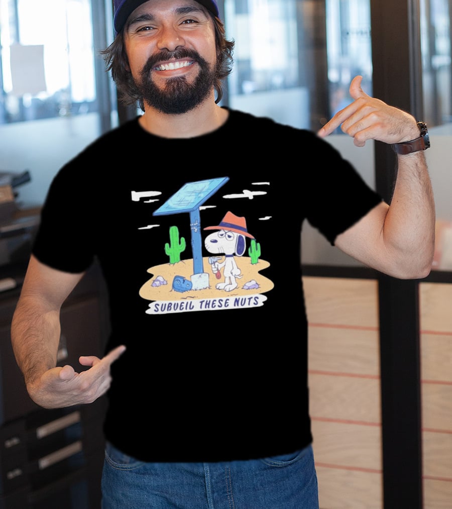 Spike Peanuts Subueil These Nuts Snoopy Desert Solar Panel T-Shirt