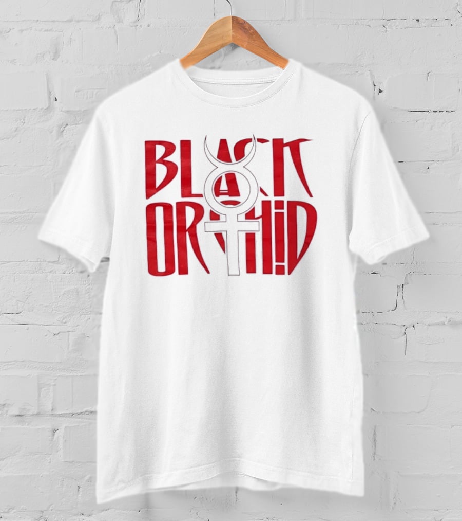 Black Orchid Venus Symbol Red T-Shirt