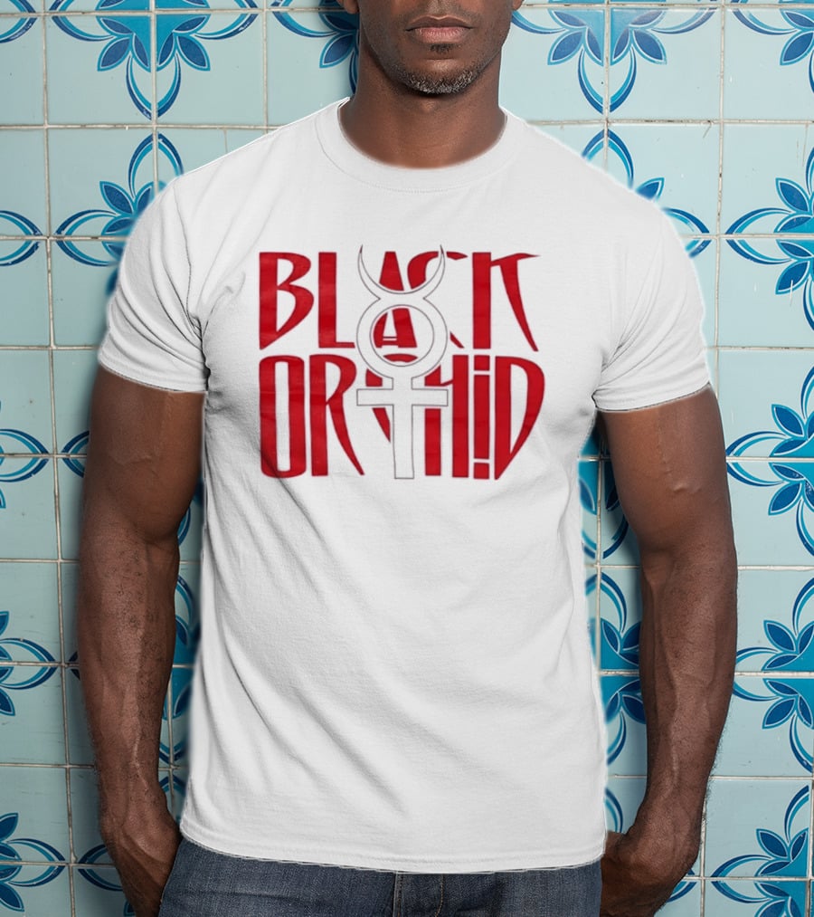 Black Orchid Venus Symbol Red T-Shirt