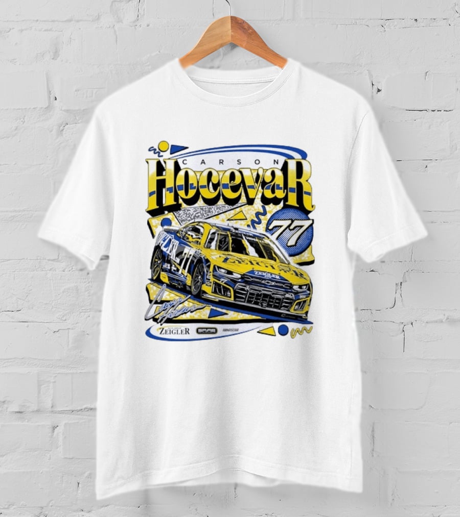 Carson Hocevar 77 NASCAR Spire Motorsports Zeigler Chevrolet Camaro Racing T-Shirt
