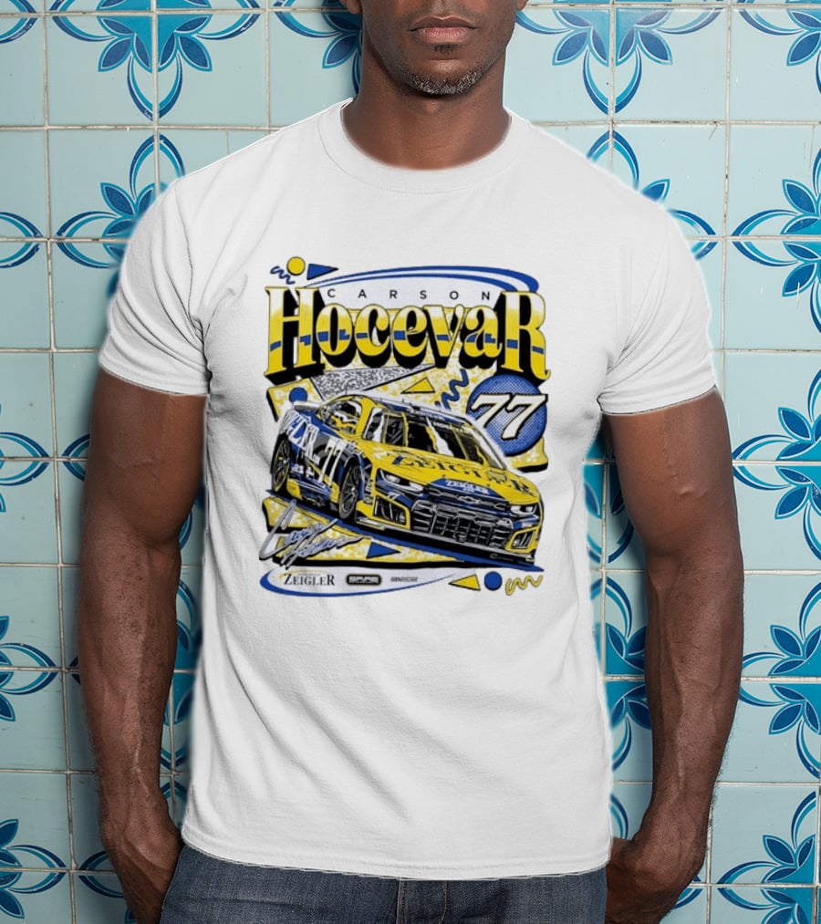 Carson Hocevar 77 NASCAR Spire Motorsports Zeigler Chevrolet Camaro Racing T-Shirt