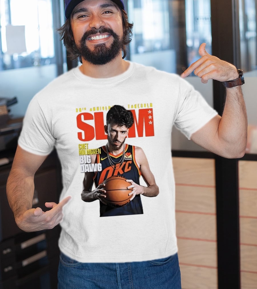 Chet Holmgren SLAM Magazine 30th Anniversary OKC Big Dawg Cover T-Shirt