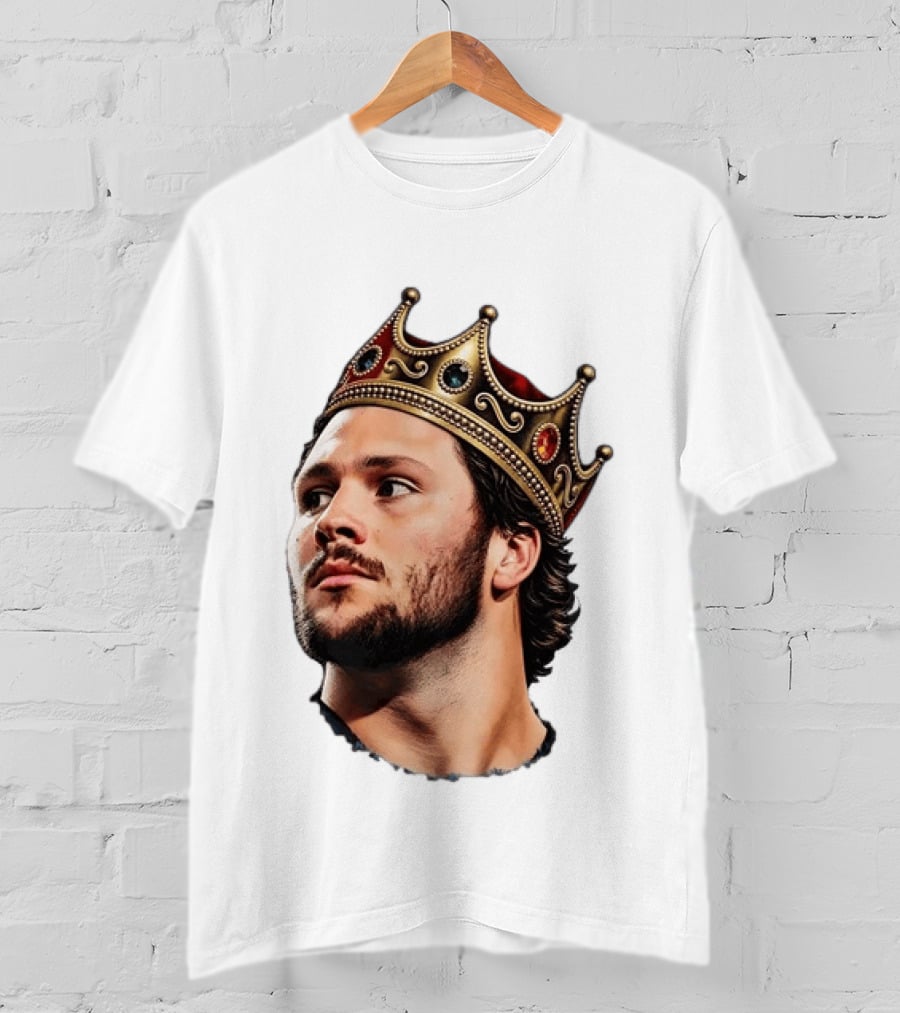 Josh Allen Buffalo Bills King Crown Football T-Shirt