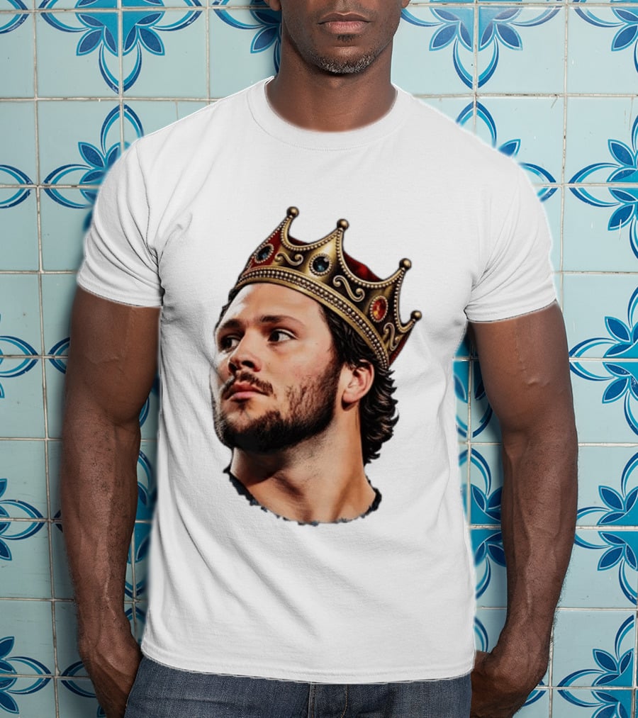Josh Allen Buffalo Bills King Crown Football T-Shirt