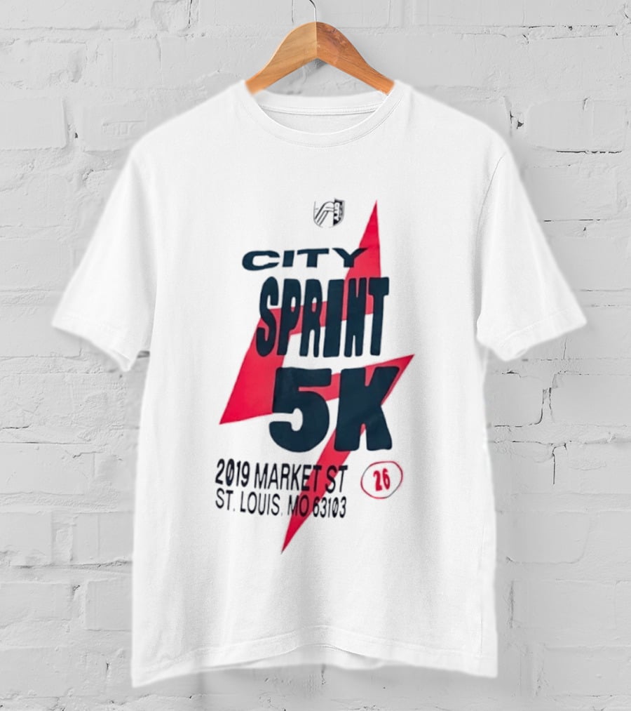 City Sprint 5K 2019 Market St St Louis MO 63103 26 T-Shirt