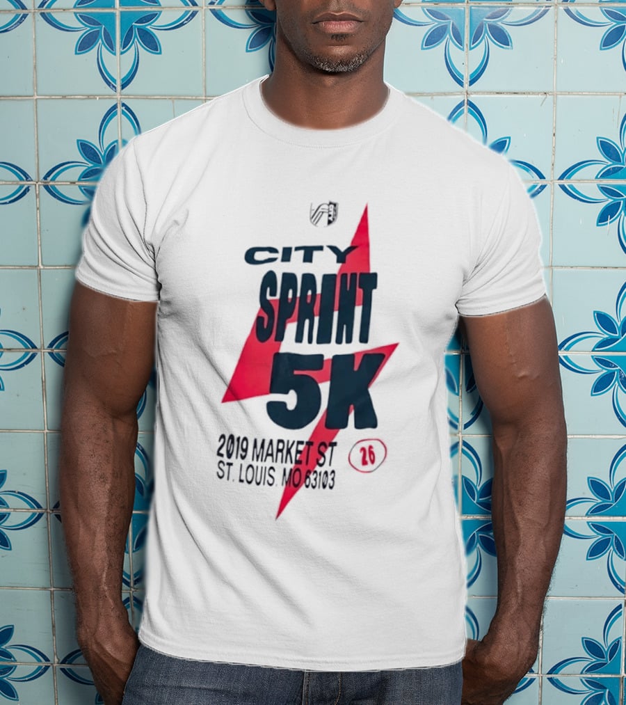 City Sprint 5K 2019 Market St St Louis MO 63103 26 T-Shirt