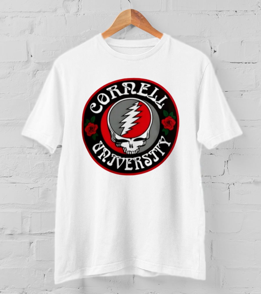 Cornell University Grateful Dead Steal Your Face Roses 2026 T-Shirt