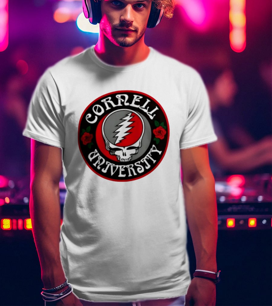 Cornell University Grateful Dead Steal Your Face Roses 2026 T-Shirt