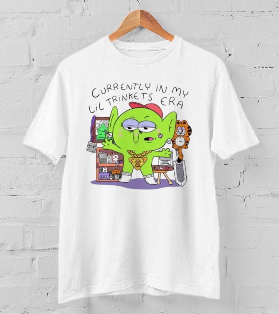 Currently In My Lil Trinkets Era Green Goblin Collectibles Fantasy Fun T-Shirt
