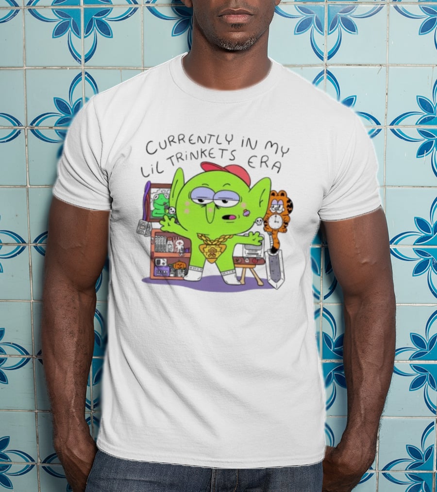 Currently In My Lil Trinkets Era Green Goblin Collectibles Fantasy Fun T-Shirt