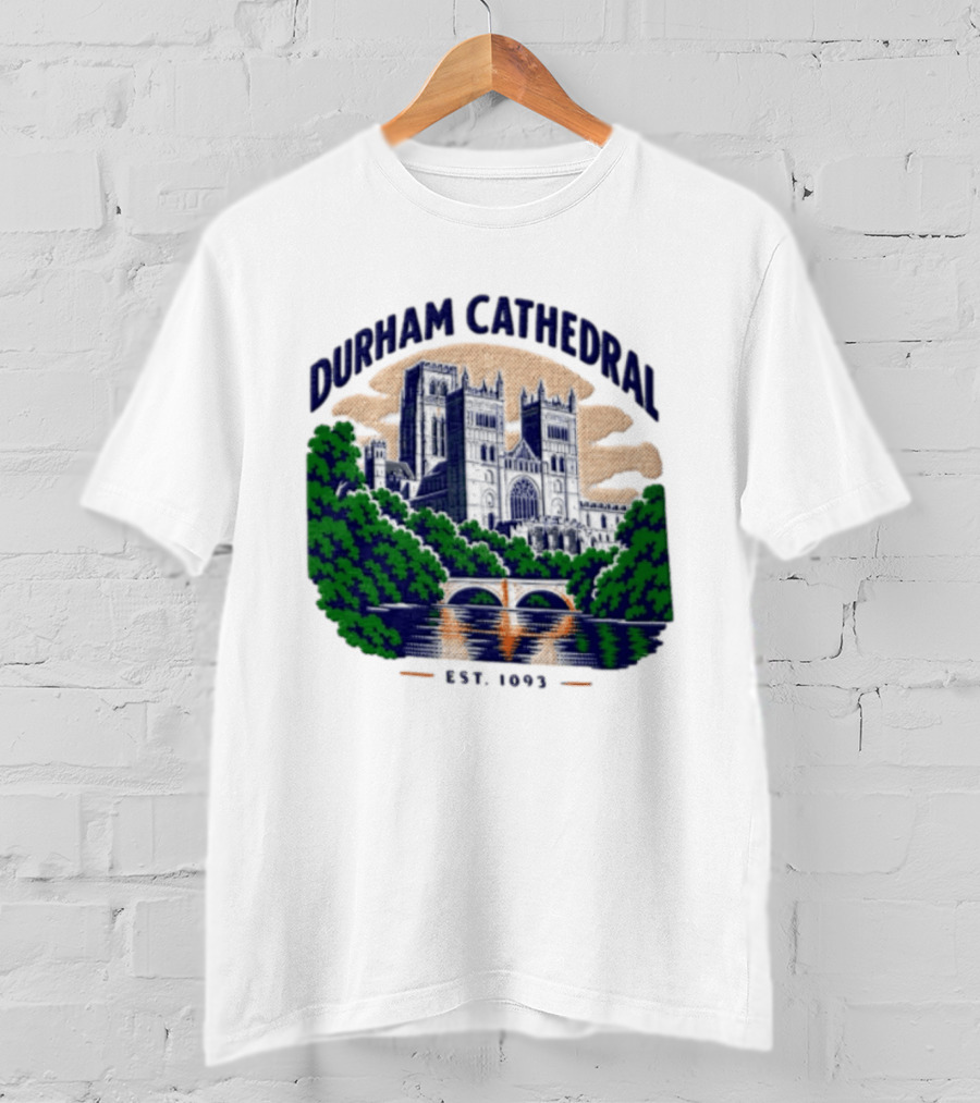 Durham Cathedral Est 1093 Iconic Landmark Travel Souvenir T-Shirt
