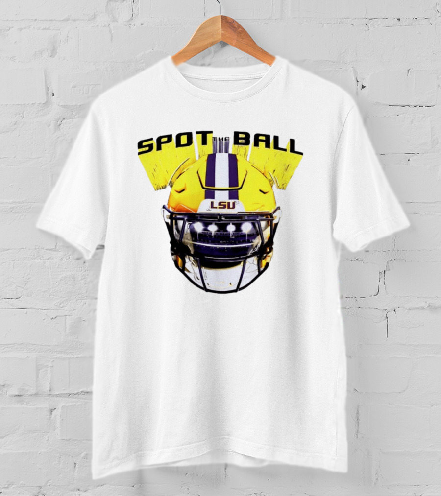 LSU Tigers Spot The Ball 2026 Football Helmet T-Shirt