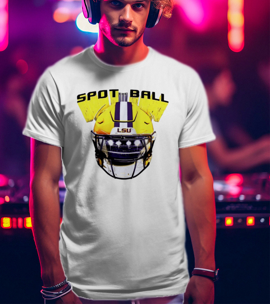 LSU Tigers Spot The Ball 2026 Football Helmet T-Shirt