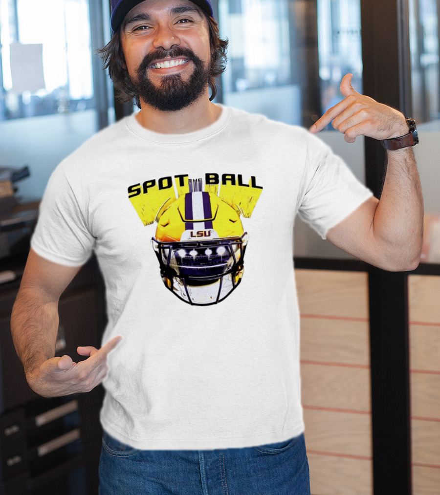 LSU Tigers Spot The Ball 2026 Football Helmet T-Shirt