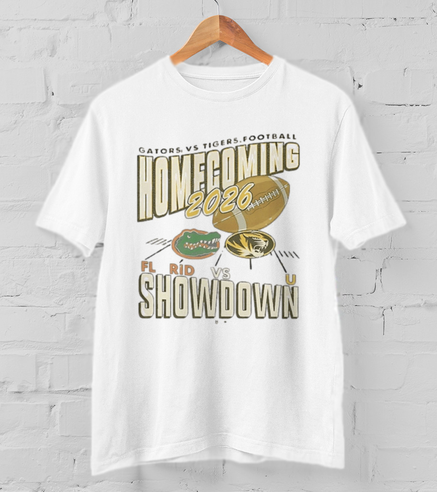 Florida Gators Vs Mizzou Tigers 2026 Homecoming Showdown Football T-Shirt