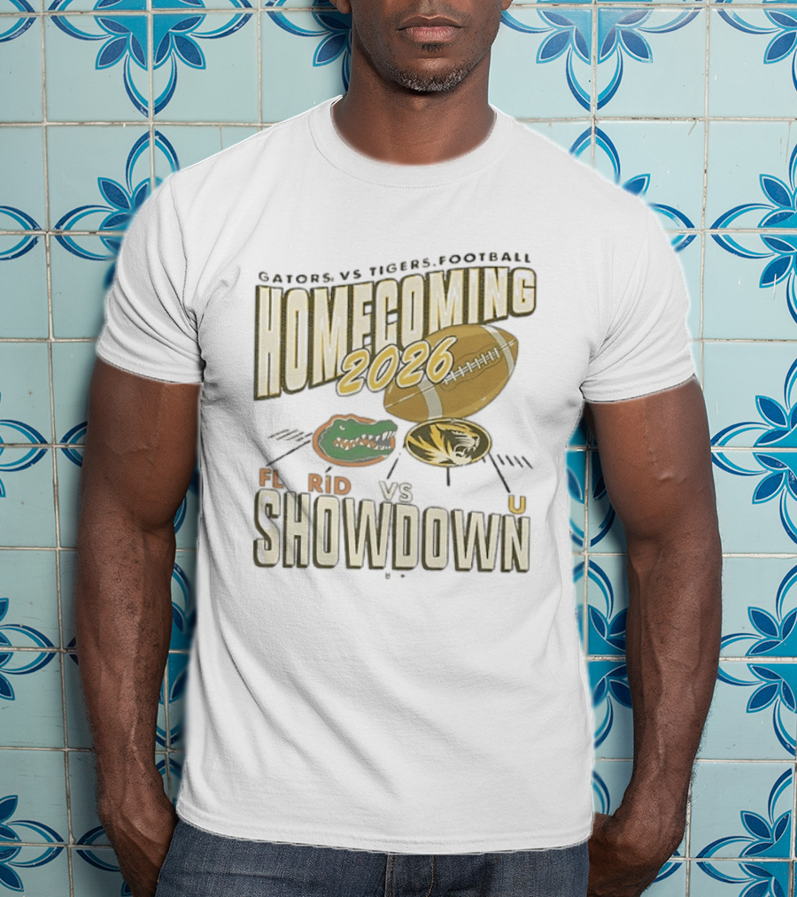 Florida Gators Vs Mizzou Tigers 2026 Homecoming Showdown Football T-Shirt
