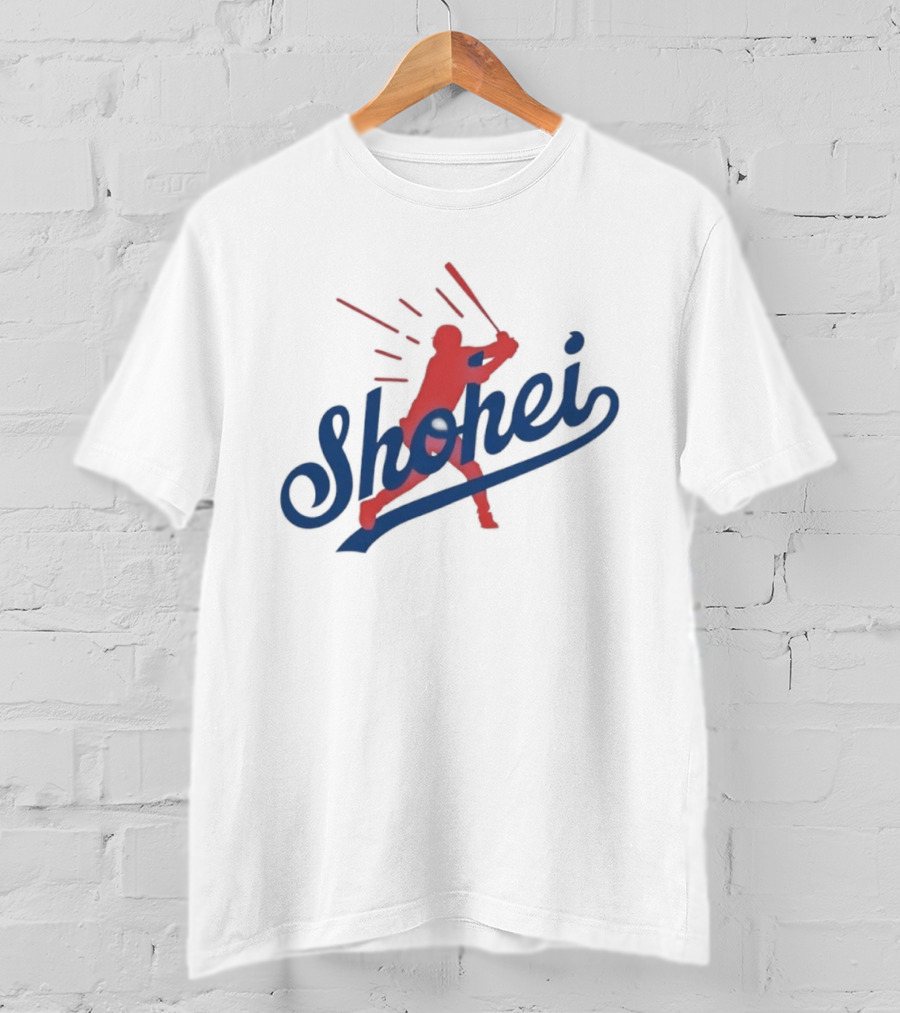 Shohei Ohtani MLB Los Angeles Baseball Player Silhouette Swing T-Shirt