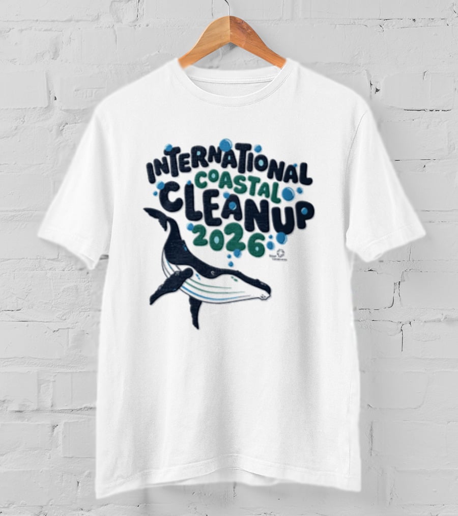 International Coastal Cleanup 2026 Humpback Whale T-Shirt