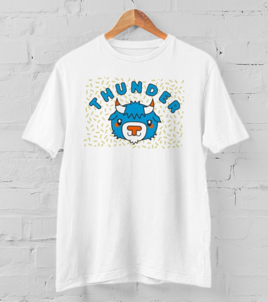 Oklahoma City Thunder Cartoon Rumble The Bison T-Shirt