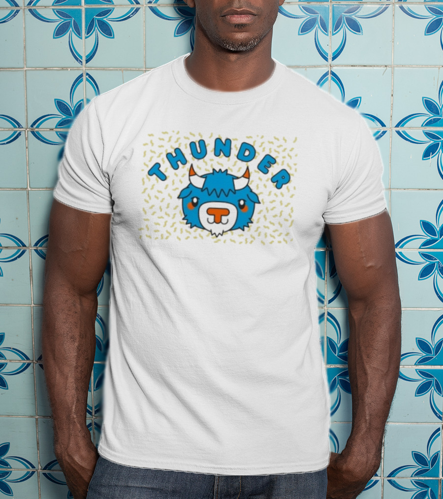 Oklahoma City Thunder Cartoon Rumble The Bison T-Shirt