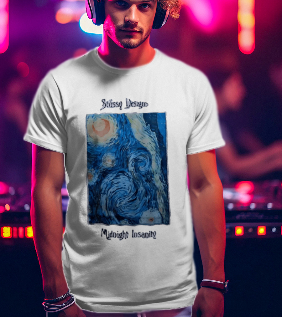 Stüssy Midnight Insanity The Starry Night T-Shirt