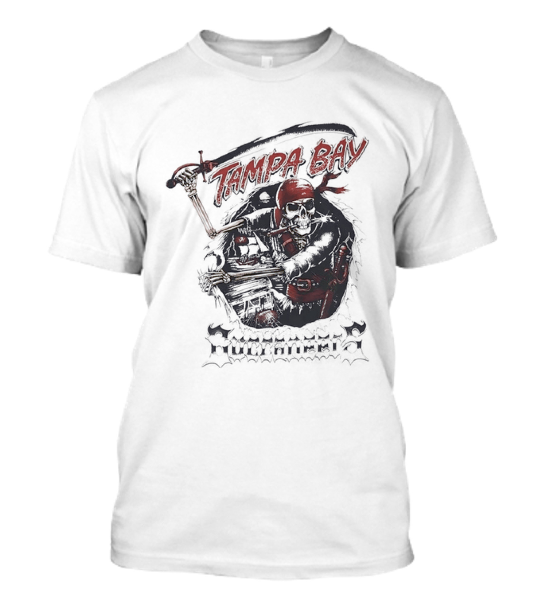 Tampa Bay Buccaneers Skeleton Pirate T-Shirt
