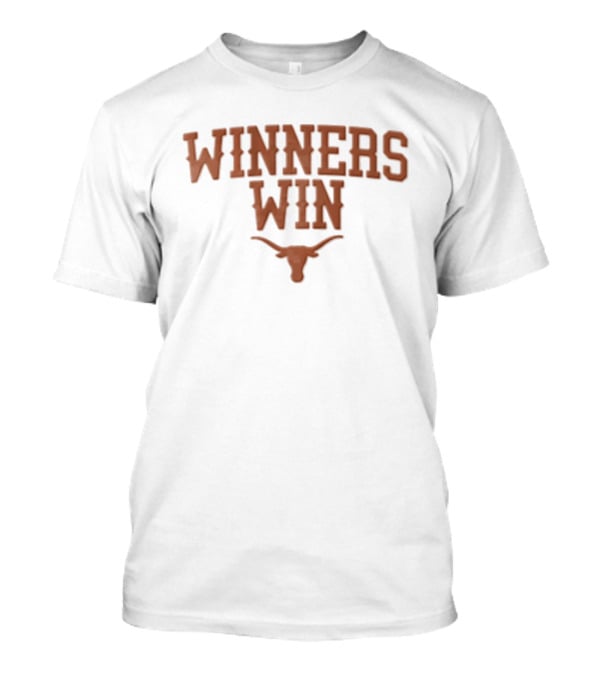 Texas Longhorns Winners Win Burnt Orange Steer Head T-Shirt