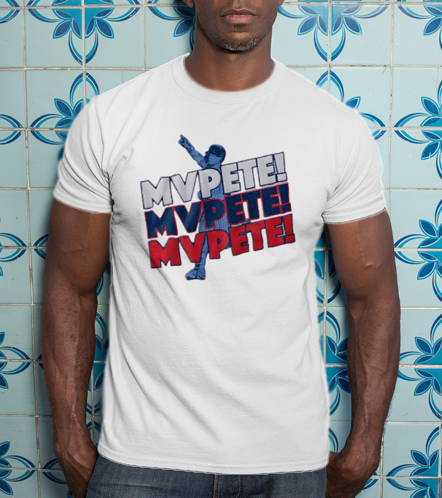 Pete Crow Armstrong Chicago Cubs MVPete Chant Celebration T-Shirt